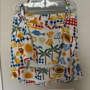 Colorful Linen Skirt Set